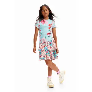 Girl's T-shirt Desigual Daisy image-4