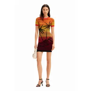 T-shirt-kjole til kvinder Desigual Bipalmeri image-3