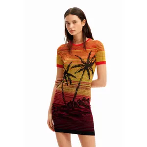 T-shirt-kjole til kvinder Desigual Bipalmeri image-1