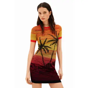 T-shirt-kjole til kvinder Desigual Bipalmeri image-2