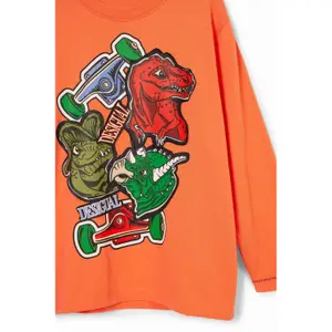 Long sleeve T-shirt Desigual Dinosaur image-3