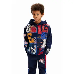 Kids' hooded long sleeve T-shirt Desigual Friends Mickey image-1