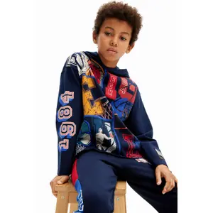 Kids' hooded long sleeve T-shirt Desigual Friends Mickey image-2