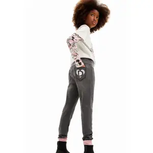 7/8th jeans for girls Desigual Colanti Cu Aspect image-3