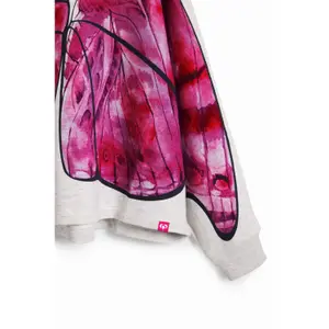 Hoodie Kinder Desigual Butterfly Cape image-5