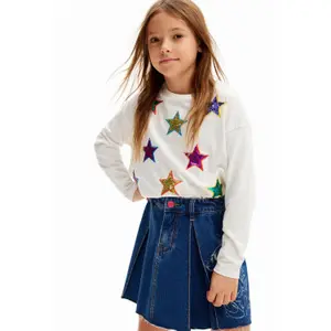 Girls' star print T-shirt Desigual image-1