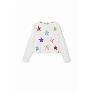 Girls' star print T-shirt Desigual image-0