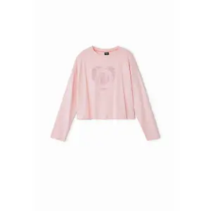 Girl's long sleeve T-shirt Desigual Heart image-0
