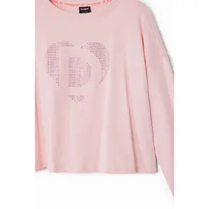 Girl's long sleeve T-shirt Desigual Heart image-4