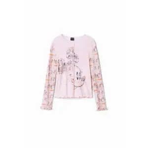 Girl's long sleeve T-shirt Desigual Journal Mickey Mouse image-0
