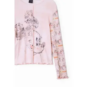 Girl's long sleeve T-shirt Desigual Journal Mickey Mouse image-3