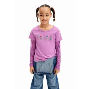 Girls' long-sleeved t-shirt combo Desigual image-1