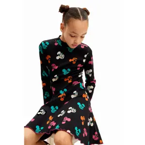 Girl's sweater dress Desigual Mickey image-3