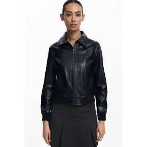 Leather jacket Desigual Helsinki image-2