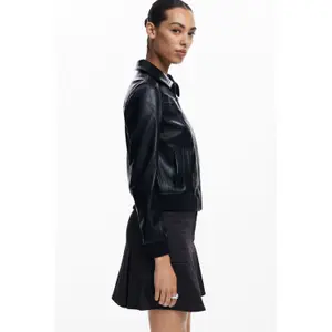 Leather jacket Desigual Helsinki image-5