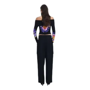 T-shirt de manga comprida feminina Desigual Lacroix image-3