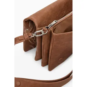 Skuldertaske til kvinder Desigual Goodall Sand Dortmund Flap 2.0 image-3