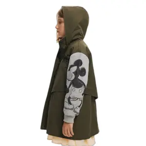 Girl's hooded parka Desigual Mickey image-4