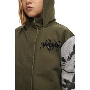 Girl's hooded parka Desigual Mickey image-6