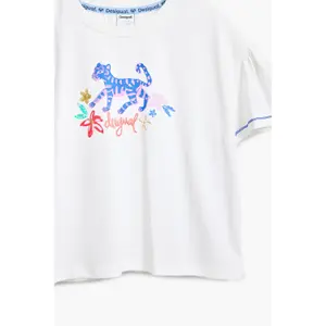 Girl's T-shirt Desigual Smile image-3