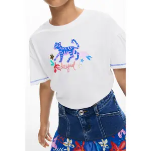 Girl's T-shirt Desigual Smile image-4