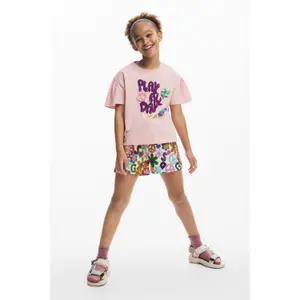 Girl's T-shirt Desigual Happy image-4