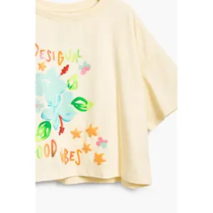 Girl's T-shirt Desigual Stars image-4