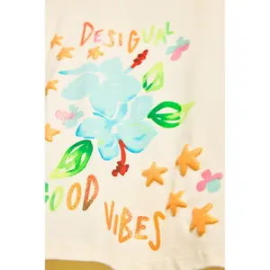 Girl's T-shirt Desigual Stars image-5