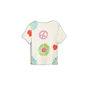 Girl's T-shirt Desigual Peace image-2