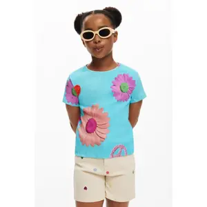 Girl's T-shirt Desigual Peace image-2