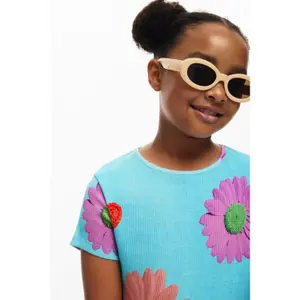 Girl's T-shirt Desigual Peace image-4