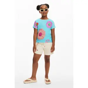 Girl's T-shirt Desigual Peace image-1