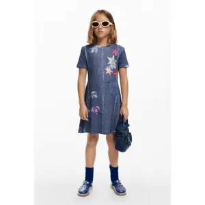 Girl t-shirt dress Desigual Star image-1