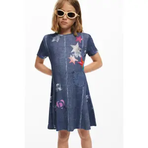 Girl t-shirt dress Desigual Star image-2