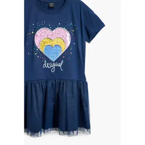 Robe t-shirt fille Desigual Apple image-5
