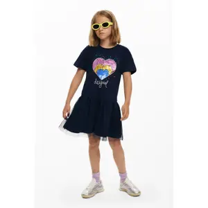 Robe t-shirt fille Desigual Apple image-1