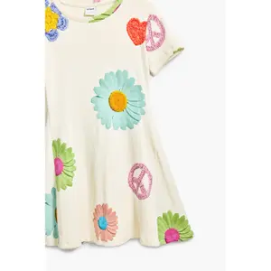 Girl t-shirt dress Desigual Lila image-5