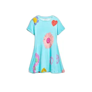 Girl t-shirt dress Desigual Lila image-0