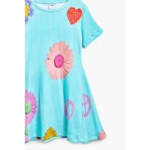 Girl t-shirt dress Desigual Lila image-6