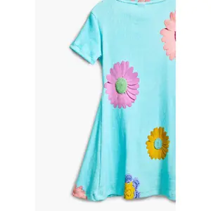 Girl t-shirt dress Desigual Lila image-5