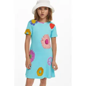 Girl t-shirt dress Desigual Lila image-2