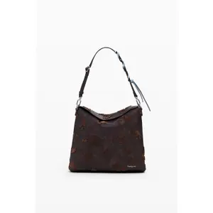 Borsa a tracolla da donna Desigual Stencil Flocado Jersey 2.0 Mini image-1