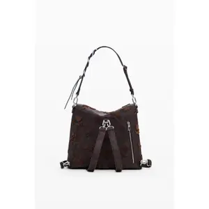 Borsa a tracolla da donna Desigual Stencil Flocado Jersey 2.0 Mini image-2