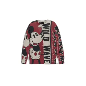 Pull col rond enfant Desigual Wild Mickey