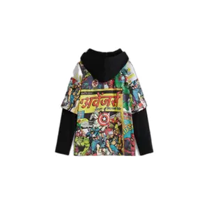Camisola com capuz para criança Desigual Marvel Magazine image-1