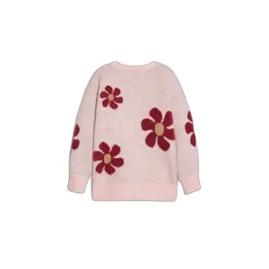 Pull col rond fille Desigual Flowers image-1