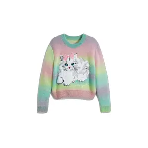 Rundhalsausschnitt Pullover für Mädchen Desigual Kitty image-0