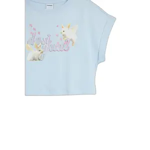 Girl's crop T-shirt Desigual Dream image-2
