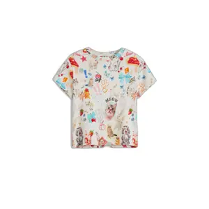 Girl's T-shirt Desigual Cats image-0