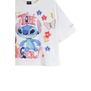 T-shirt de menina Desigual Trouble Maker Stitch image-2